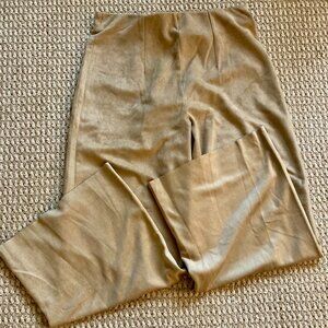 Level 99 Womens Pull-On High Waist Leggings Stretch Wide Leg Size XL Beige